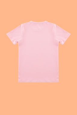 Beyaz-Pembe 2li K?z Cocuk Pamuklu Basic Regular Kal?p K?sa Kol Orme T-Shirt TKDSS24TS00021 - Trendyolmilla фото 5