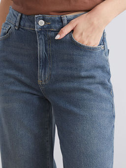 Wideleg Kad?n Jean Pantolon