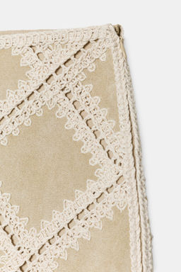 FALDA PATCHWORK CROCHET / Crudo - Zara фото 10