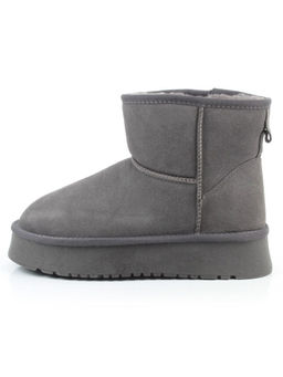 04-PF8521-5 GRAY Угги женские (натуральная замша, 100% шерсть)
