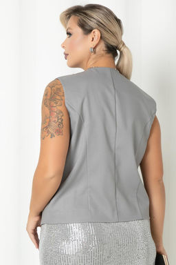 Жилет П-2228/17 Цвет:серый - Леди Агата фото 9