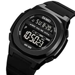 Часы наручные Skmei мужские электронные спортивные 1821black-black