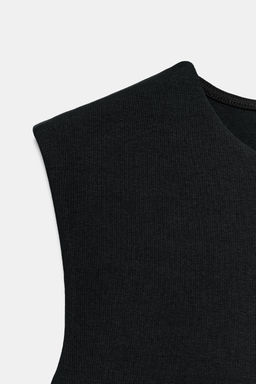 CAMISETA MANGA SISA / Negro - Zara фото 8