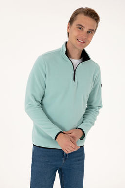 Erkek Mint Basic Sweatshirt Sepette S_rpriz _ndirim