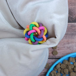 Игрушка резиновая Молекула с бубенчиком, 4 см, микс цветов - Пижон фото 2