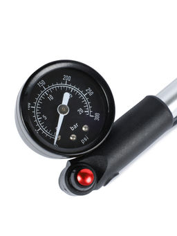 Велонасос для MTB вилок COMIRON PLUG, алюминиевый цилиндр, пластиковая ручка, Presta-Schrader, 20,7 бар (300 Psi). /уп 30 - Галеонтрейд фото 17