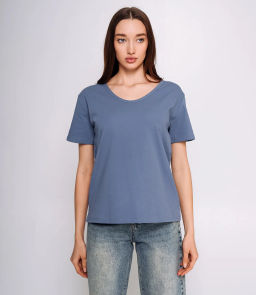 Футболка #ОКТ075005, индиго