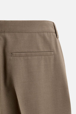 STRAIGHT-LEG WOOL BLEND TROUSERS - Zara фото 9