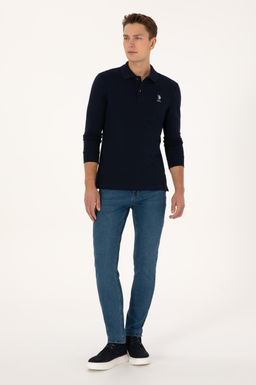 Erkek Lacivert Basic Sweatshirt - U.s. polo assn фото 4