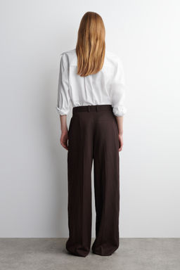 PANTAL?N WIDE LEG FLUIDO RELAXED FIT - H&m фото 6