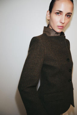 ZW COLLECTION TAILORED BLAZER WITH WOOL - Zara фото 2