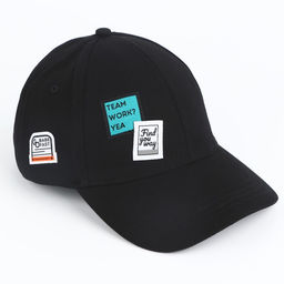 Кепка мужская Team Work, чёрная, р-р 56