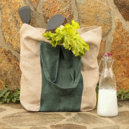 Сумка шоппер с ручками SL HOME Linen shopper, 50?50 см, 100% лён, 200 г/м2
