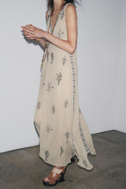 ZW COLLECTION BEADED EMBROIDERED DRESS - Zara фото 8