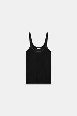 SOFT INTERLOCK TOP WITH DRAPED SIDE DETAIL - Zara фото 14