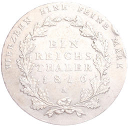 1 рейхсталер 1816 года A Пруссия