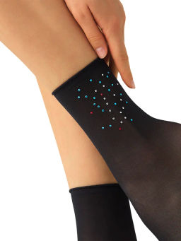 (SiSi) GLAM (нос.жен.эффект тюля с принтом стразы)  фото 8