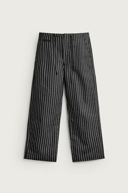 PANTAL?N DENIM ALGOD?N - LINO RAYAS / Azul - Zara фото 5