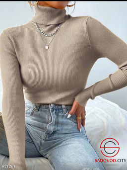 Водолазка женская однотонная