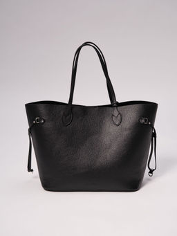 Сумка кожаная шоппер Deboro 30890 черная