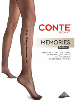 Колготки женские Conte Fantasy MEMORIES (40/1) - nero