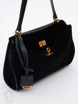 Сумка женская кожаная 1001MF black Polina&Eiterou