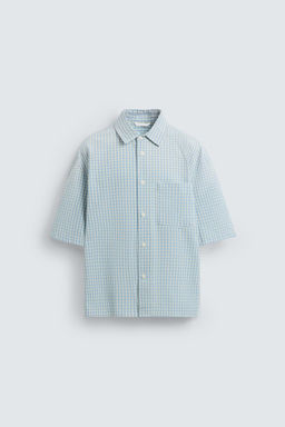 RELAXED FIT CHECK SHIRT - Zara фото 7