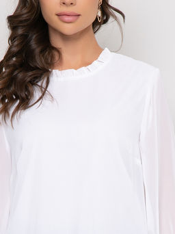 Блуза Очаровательный шифон(вайт) - Diolche фото 3