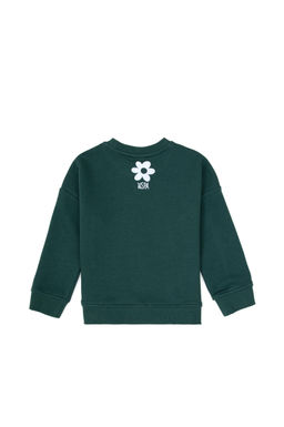 K_z _ocuk Koyu Ye_il Bisiklet Yaka Sweatshirt - U.s. polo assn фото 2
