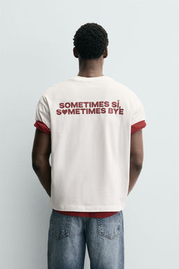 SLOGAN PRINT POCKET T-SHIRT - Zara фото 10