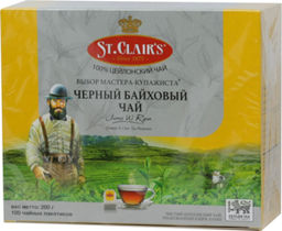 St.Clairs. Черный карт.пачка, 100 пак.