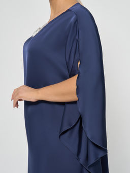 Платье 0390-1п_У тёмно-синий