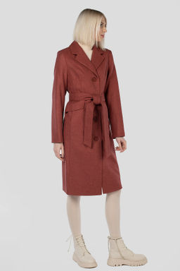 Пальто женское демисезонное (пояс) - El podio фото 4