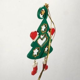 Игрушки ручной работы - Елочка подвеска плоская 6029 - Idh фото 4