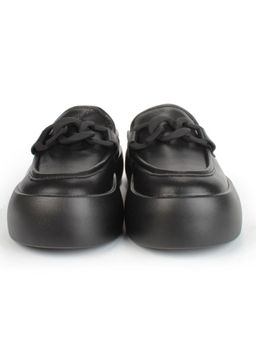 07-DJ45-2 BLACK Лоферы женские без задника (натуральная кожа) - Фабричный китай фото 8