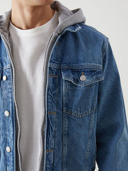 Standart Kal?p Erkek Jean Ceket