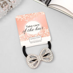 Цена за 6 шт. Резинка для волос «Дафна», бант, 5 см