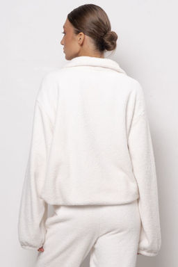 Джемпер унисекс из теплой плюшевой ткани 6711U-30150.1H-121 - Almando melado фото 8