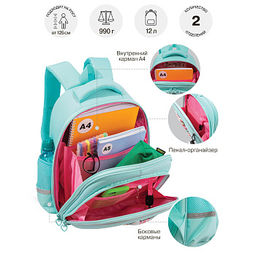 RAz-686-2 Рюкзак школьный с картхолдером на держателе - Grizzly фото 41
