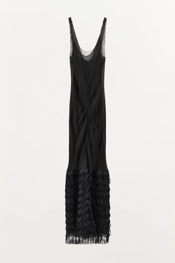 STRAPPY DRESS WITH FRINGING - Zara фото 3