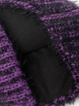 Шапка жен. шерсть+нейл+поли LB-A53064 black/violet - Labbra фото 3