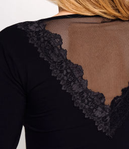 Лонгслив #КТ0140, чёрный - Dommod фото 5