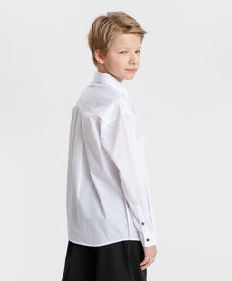 Сорочка оверсайз на кнопках белая Button Blue  фото 2