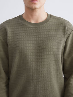 Bisiklet Yaka Erkek Sweatshirt