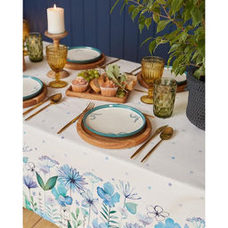 Скатерть Этель. Незабудки, 149?220 см, 100% хлопок, саржа 190 г/м?