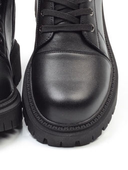01-5275-1 BLACK Ботинки демисезонные женские (натуральная и искусственная кожа, байка) - Фабричный китай фото 15