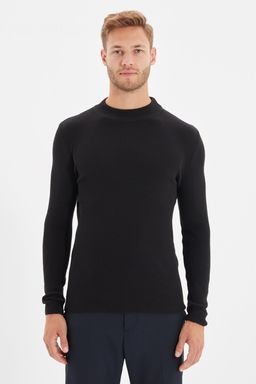 TRENDYOL MAN Ekru Slim Fit Pamuklu Yar?m Bal?kc? Yaka Fitilli Orgu Kazak TMNAW21KZ0568 - Trendyolmilla фото 11