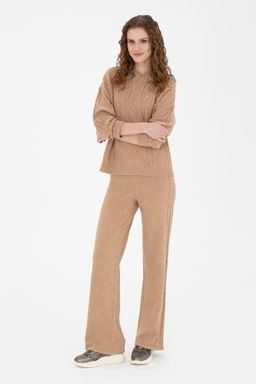 KadДn Kum Melanj Loose Fit Triko Pantolon