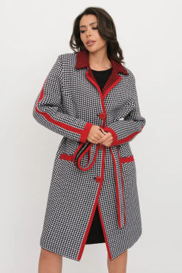 БЕЛАРУСЬ Кардиган Д 2867/черно-красный