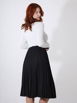Юбка плиссе черного цвета
